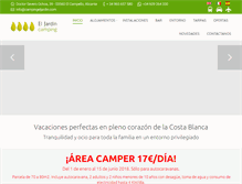 Tablet Screenshot of campingeljardin.com